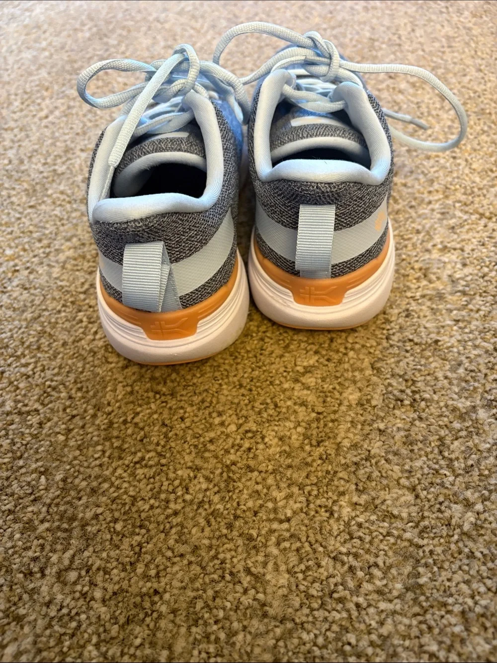 Kuru Light Blue and Gray Women's Lace-Up Sneakers